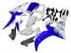 2006-2009 Yamaha YZF R6S Motorcycle Fairings - White Blue GYTR Canada