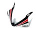 2006-2009 Yamaha YZF R6S Motorcycle Fairings - White Red Glossy Black Motul Canada