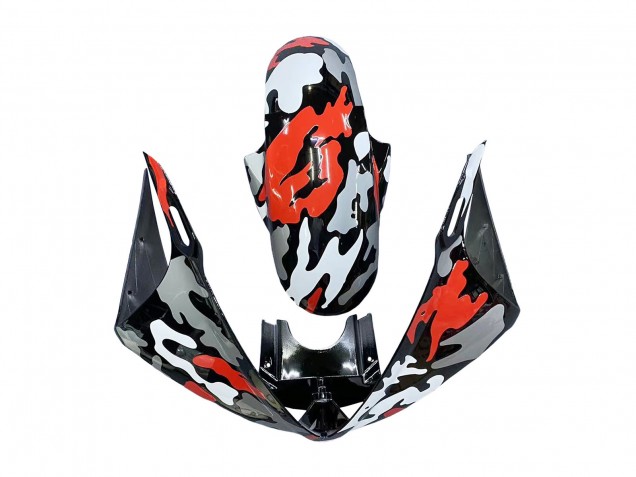 2006-2009 Yamaha YZF R6S Motorcycle Fairings - Black Red Grey Camouflage Canada
