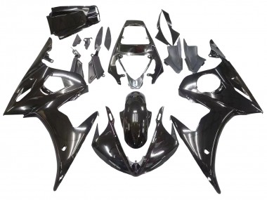 2003-2004 Yamaha YZF R6 Motorcycle Fairings - Glossy Black Canada
