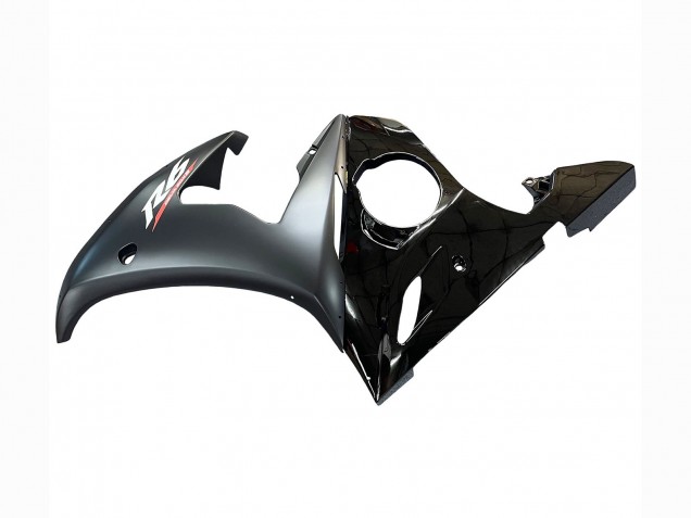 2006-2009 Yamaha YZF R6S Motorcycle Fairings - Glossy Black Matte Black Gold Chameleon Canada