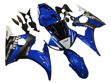 2005 Yamaha YZF 600 R6 Motorcycle Fairings - Blue White Black Yamalube Canada