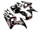 2005 Yamaha YZF 600 R6 Motorcycle Fairings - Glossy Black White Lucky Strike Motul Canada