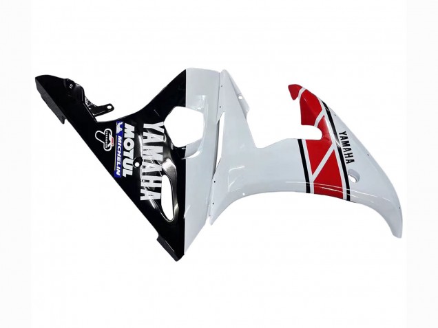 2005 Yamaha YZF 600 R6 Motorcycle Fairings - White Black Red Motul Canada