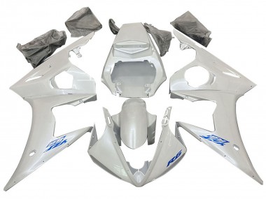 2005 Yamaha YZF 600 R6 Motorcycle Fairings - White Blue Canada