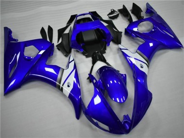 2005 Yamaha YZF 600 R6 Motorcycle Fairings - Blue White Canada
