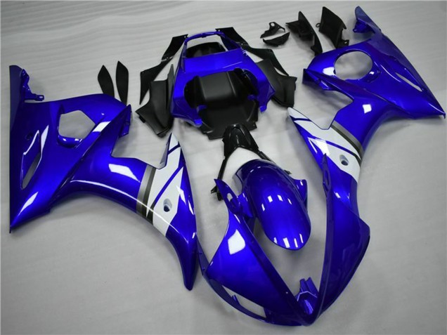 2005 Yamaha YZF 600 R6 Motorcycle Fairings - Blue White Canada