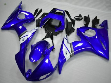 2005 Yamaha YZF 600 R6 Motorcycle Fairings - Blue White Canada