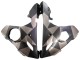 2005 Yamaha YZF 600 R6 Motorcycle Fairings - Matte Black Grey Geometric Canada
