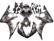 2005 Yamaha YZF 600 R6 Motorcycle Fairings - Matte Black Grey Geometric Canada