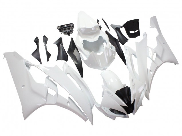 2006-2007 Yamaha YZF 600 R6 Motorcycle Fairings - White Canada
