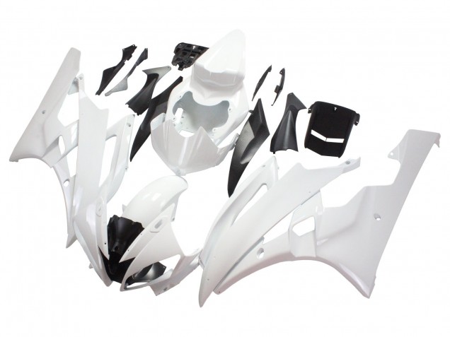 2006-2007 Yamaha YZF 600 R6 Motorcycle Fairings - White Canada
