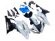 2008-2016 Yamaha YZF 600 R6 Motorcycle Fairing - White Blue Glossy Black Canada
