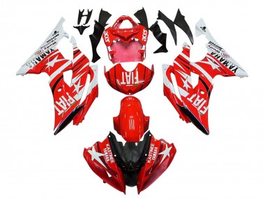 2008-2016 Yamaha YZF 600 R6 Motorcycle Fairings - White Red Black Fiat Acer Canada