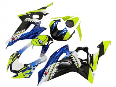2008-2016 Yamaha YZF 600 R6 Motorcycle Fairings - Green Blue Black Shark Canada
