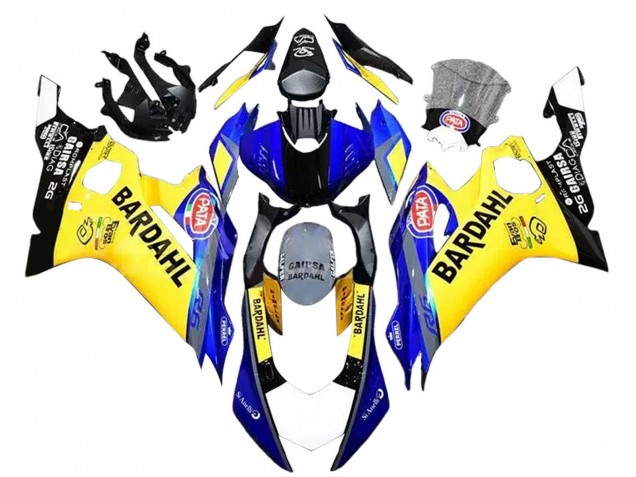 2008-2016 Yamaha YZF 600 R6 Motorcycle Fairings - Yellow Blue Black Bardahl Canada