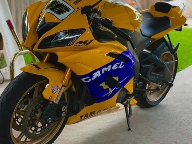 2008-2016 Yamaha YZF 600 R6 Motorcycle Fairings - Yellow Blue Camel Motul Michelin Canada