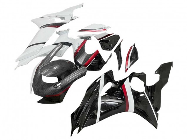 2017-2025 Yamaha YZF 600 R6 Motorcycle Fairings - White Red Glossy Black Carbon Fiber Style Canada