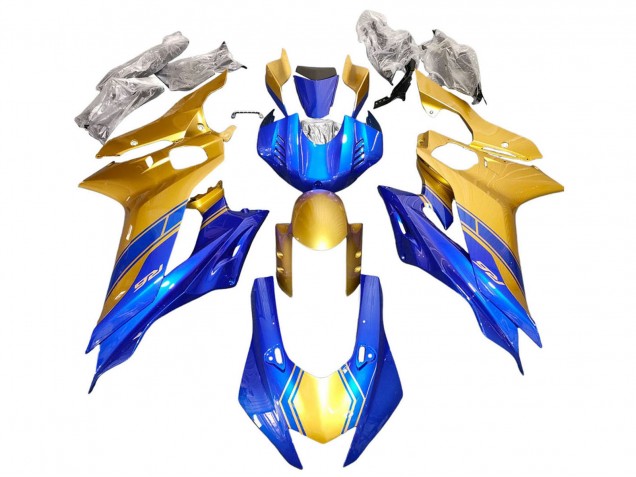 2017-2025 Yamaha YZF 600 R6 Motorcycle Fairings - Gold Blue Canada