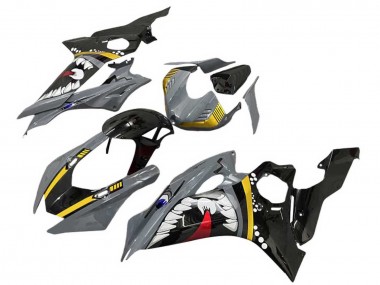 2017-2023 Yamaha YZF 600 R6 Motorcycle Fairings - Grey Yellow Glossy Black Shark Canada