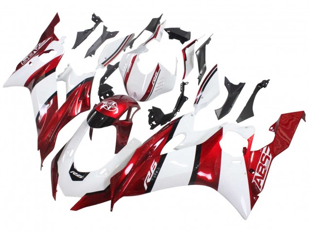 2017-2025 Yamaha YZF 600 R6 Motorcycle Fairings - White Red Black Canada
