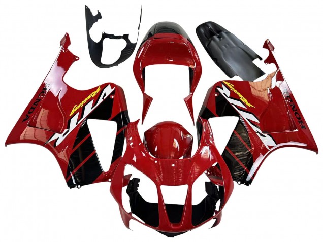 2000-2006 Honda VTR1000 Motorcycle Fairings - Red Black Stripe Racing Canada