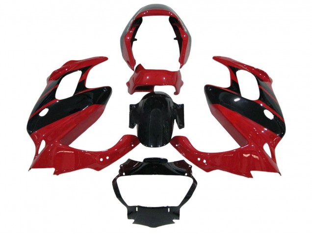 1997-2005 Honda VTR1000F Motorcycle Fairings - Red Glossy Black Canada