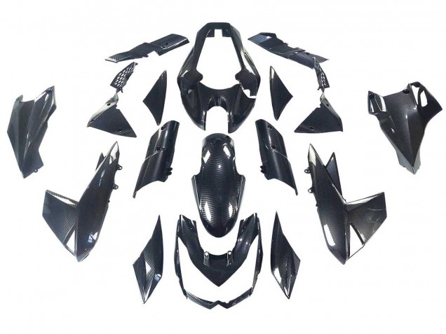 2010-2013 Kawasaki Z1000 Motorcycle Fairings - Black Carbon Fiber Canada