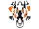 2010-2013 Kawasaki Z1000 Motorcycle Fairings - Orange Glossy Black Canada