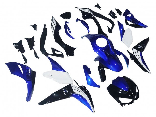 2014-2019 Kawasaki Z1000 Motorcycle Fairings - White Blue Black Canada