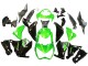 2013-2018 Kawasaki Z800 Motorcycle Fairings - Green Glossy Black Canada