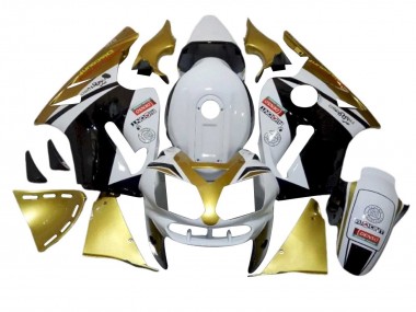 2002-2006 Kawasaki ZX12R Motorcycle Fairings - White Gold Black Red Denso Canada