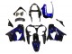 2000-2001 Kawasaki ZX9R Motorcycle Fairings - Glossy Black Blue Flame White Canada