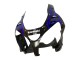 2000-2001 Kawasaki ZX9R Motorcycle Fairings - Glossy Black Blue Flame White Canada