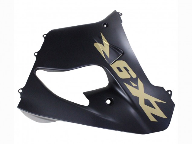 2000-2001 Kawasaki ZX9R Motorcycle Fairings - Matte Black Gold Canada