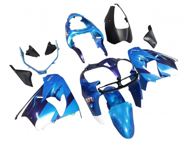 2000-2001 Kawasaki ZX9R Motorcycle Fairings - Blue Black Canada