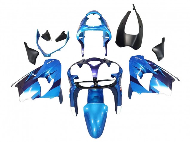 2000-2001 Kawasaki ZX9R Motorcycle Fairings - Blue Black Canada