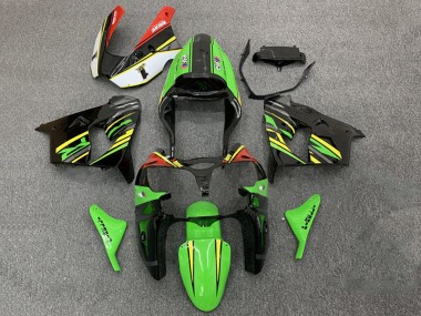 2000-2001 Kawasaki ZX9R Motorcycle Fairings - Green Orange Black Canada