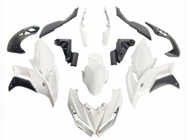 2015-2021 Kawasaki Versys 650 Motorcycle Fairings - White Matte Black Canada