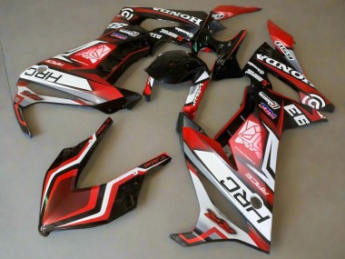 2019-2020 Honda CBR650R Motorcycle Fairings - White Red Glossy Black HRC Canada