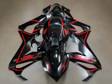 2021-2023 Honda CBR650R Motorcycle Fairings - Glossy Black Red Stripe Canada