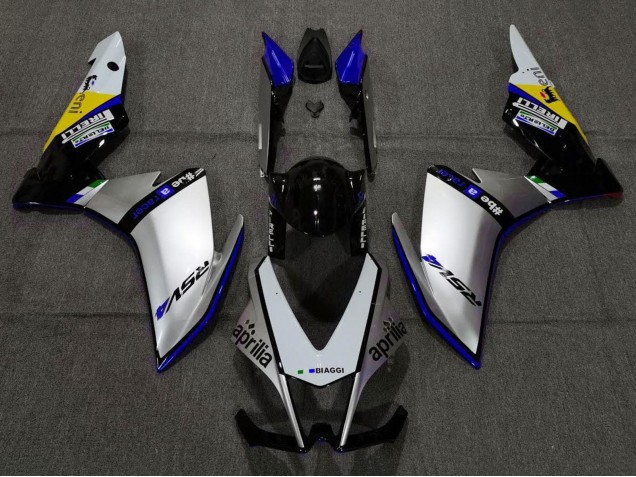2009-2015 Aprilia RSV4 1000 Motorcycle Fairings - Silver Black Blue Yellow Canada
