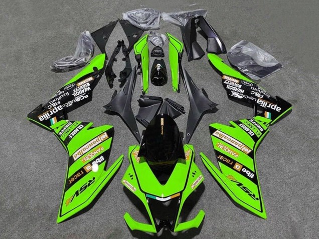 2009-2015 Aprilia RSV4 1000 Motorcycle Fairings - Green Black Canada