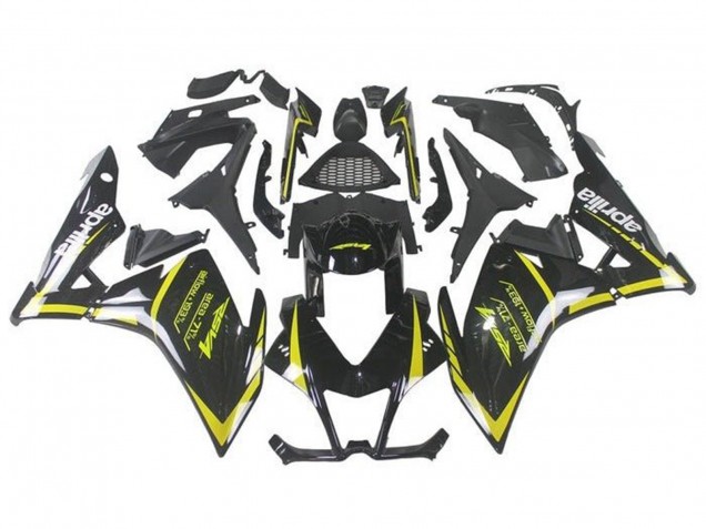 2009-2015 Aprilia RSV4 1000 Motorcycle Fairings - Black Yellow Canada