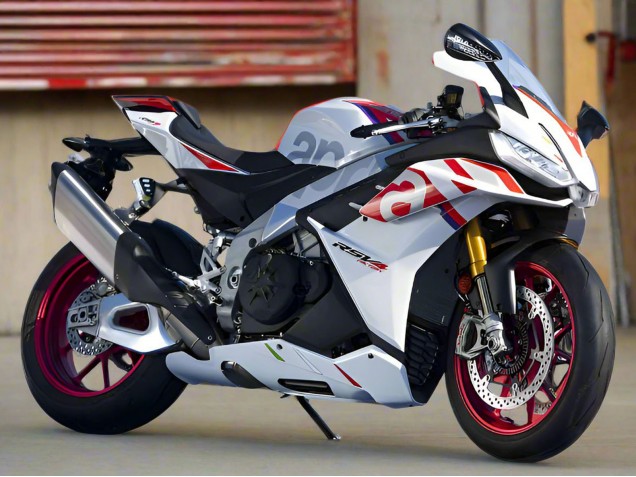 2021-2024 Aprilia RSV4 1100 Motorcycle Fairings - White Red Blue Canada
