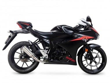 2017-2025 Suzuki GSXR125 Motorcycle Fairings - Black Red Stripe Canada