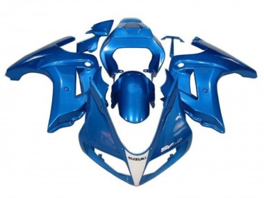 2003-2013 Suzuki SV650 Motorcycle Fairings - Blue White Canada