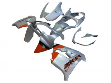 2002-2003 Kawasaki ZX9R Motorcycle Fairings - Silver Orange Black Canada