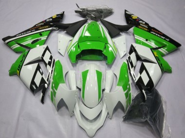 2004-2005 Kawasaki ZX10R Motorcycle Fairings - White Green Canada
