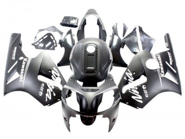 2000-2001 Kawasaki ZX12R Motorcycle Fairings - Matte Black White Canada